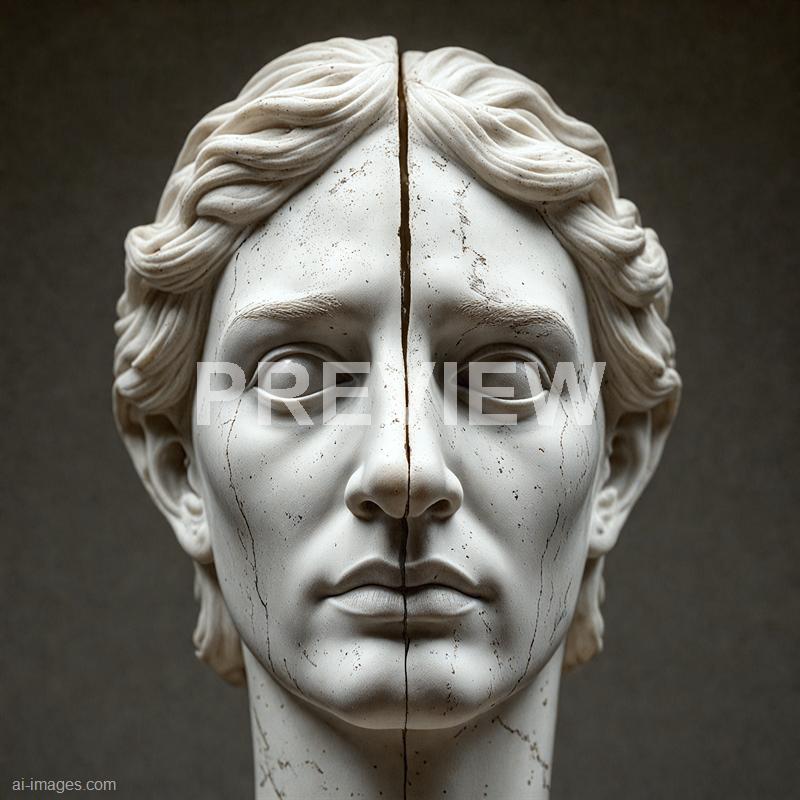 13350 - face-of-time-a-marble-statue-of-a-human-face-split-in_250705085244_00001